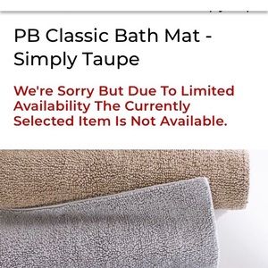Pottery Barn Classic Loop Bath Mat
